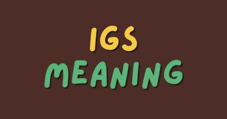 IGS Meaning: A Deep Dive Across Texting, Chat, and More
