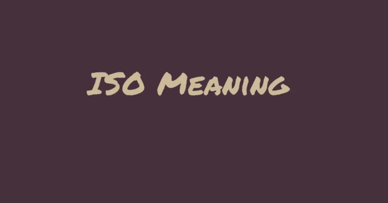 ISO Meaning In Texting and Chat