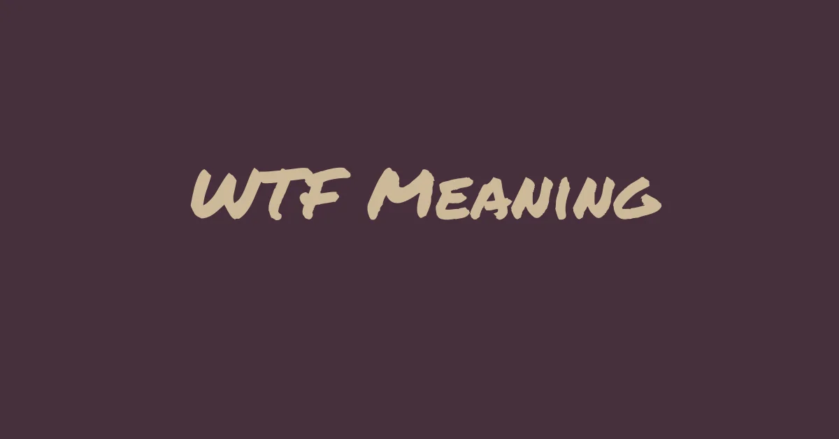 WTF Meaning
