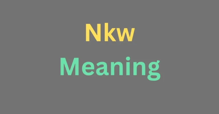 What Does Nkw Mean?