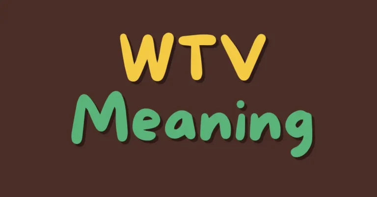 WTV Meaning: Exploring the Versatility of “Whatever”